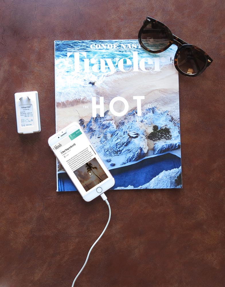 China travel adapter plug and iPhone