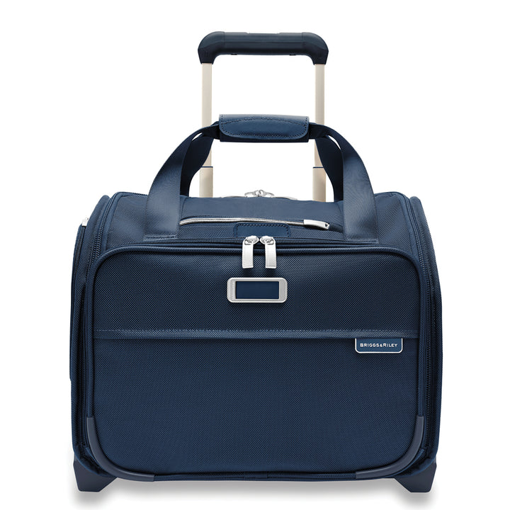 Navy Blue Briggs & Riley Baseline 2-Wheel Cabin Bag