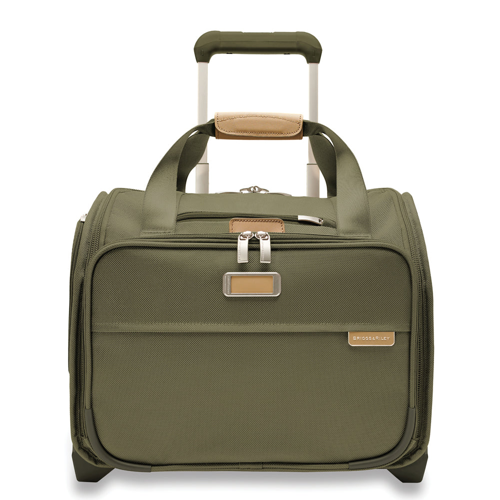 Olive Green Briggs & Riley Baseline Two Wheel Cabin Bag