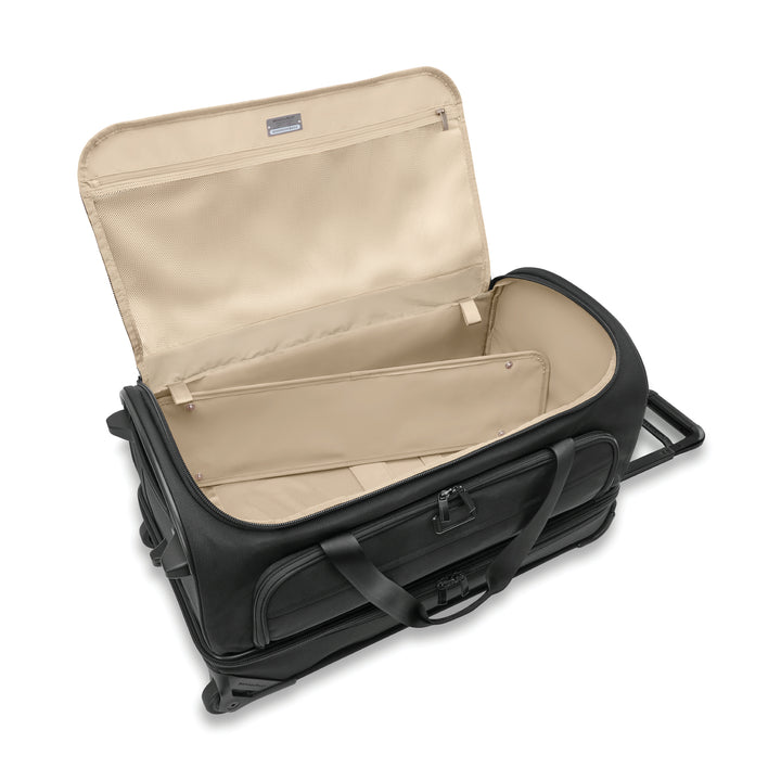 Interior of medium two wheel duffel
