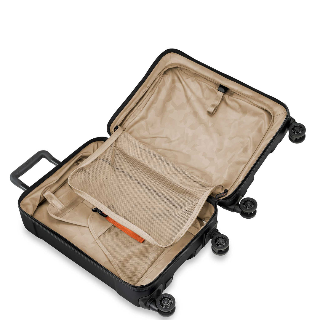 torq hardside suitcase beighe interior