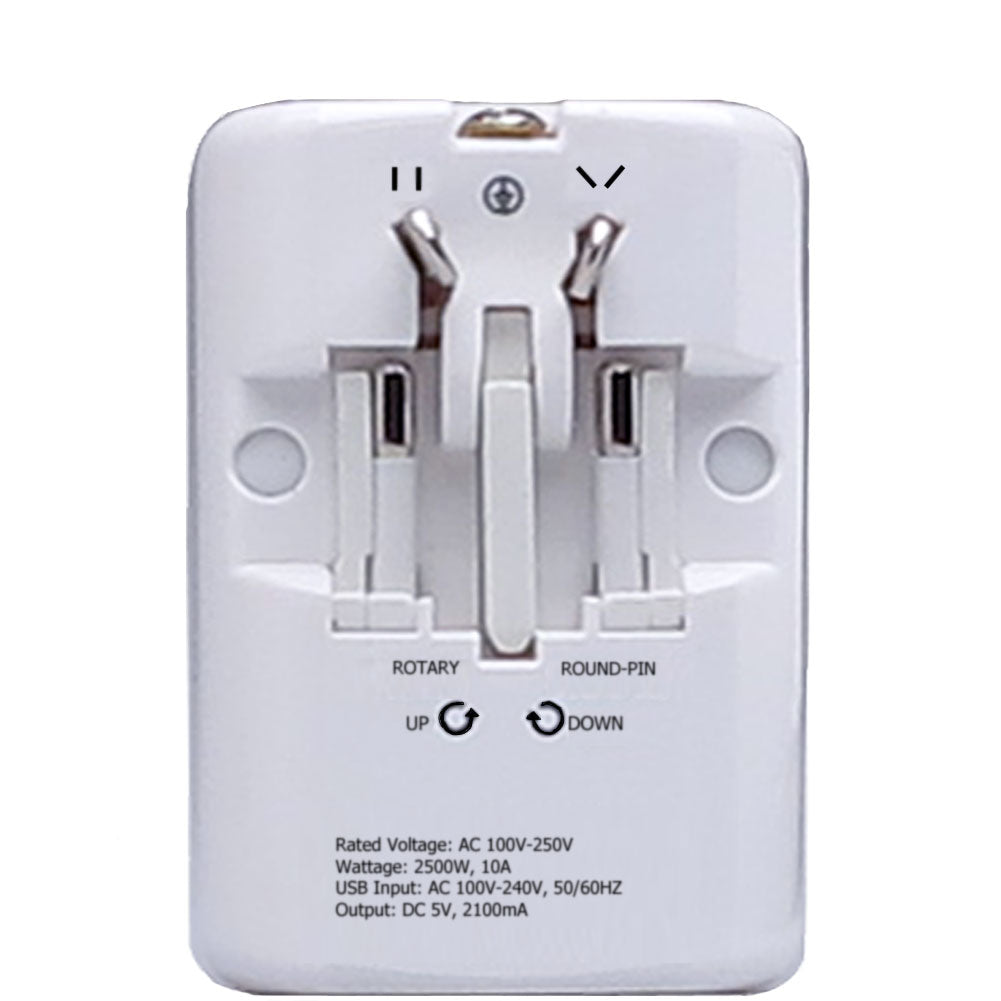 Universal Travel Adapter with USB Port