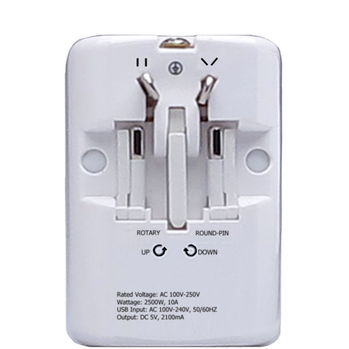 Universal Travel Adapter with USB Port