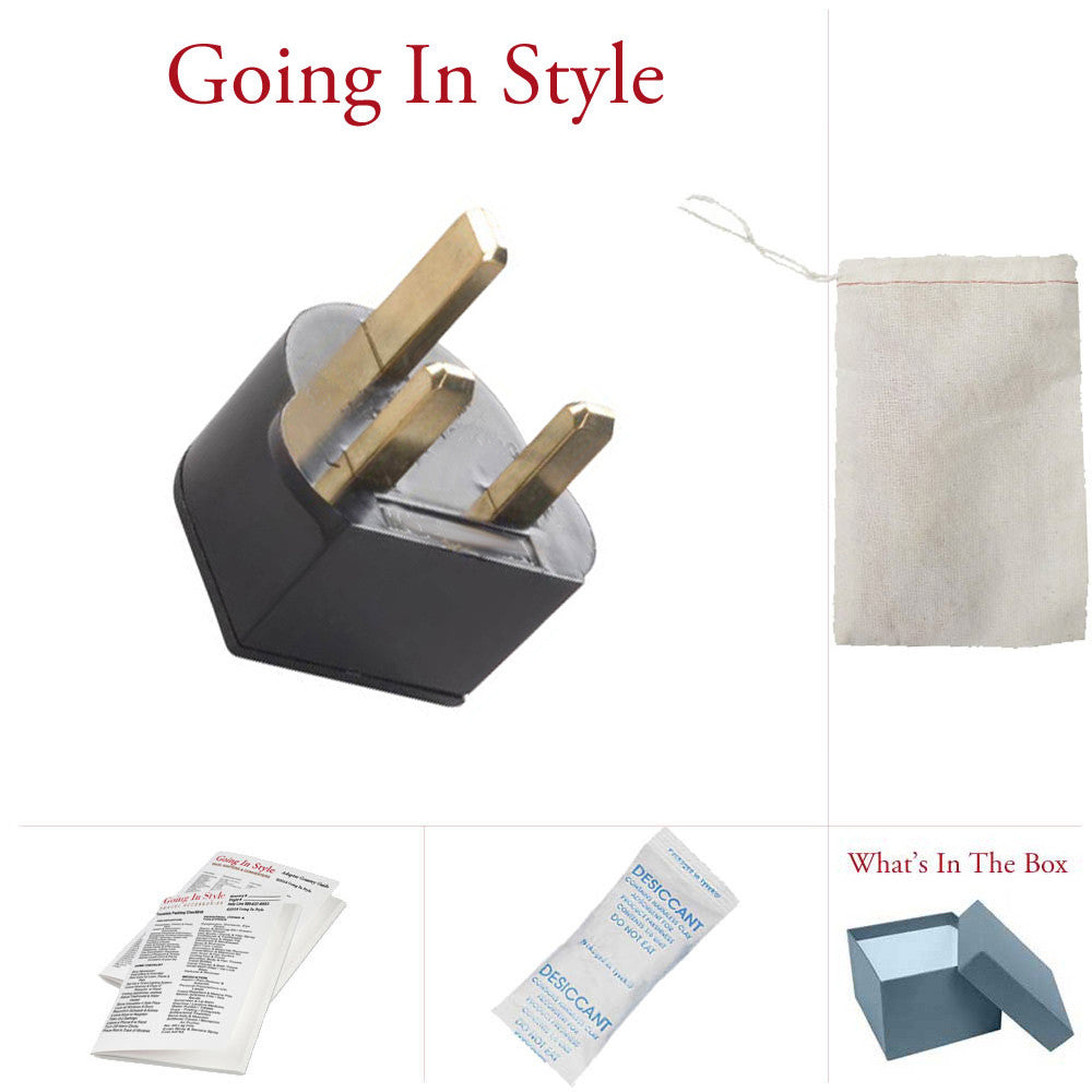 Adapter Plug America to United Kingdom Non Grounded D Polarized