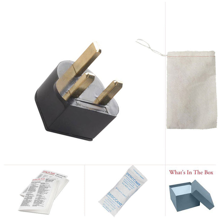 Adapter Plug America to United Kingdom Non Grounded D Polarized