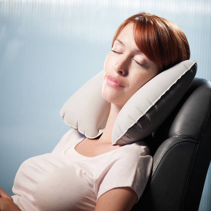 The Snoozer Inflatable Neck Pillow Design Go
