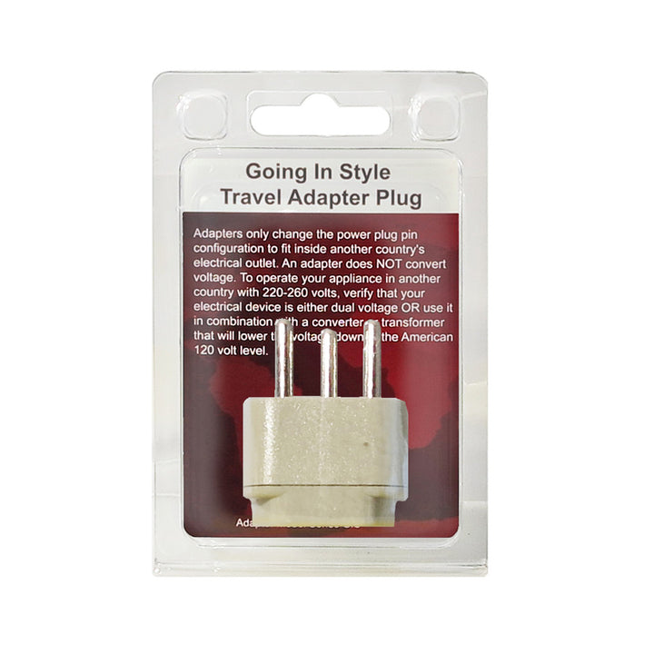 Israel Adapter Packaging from Going In Style