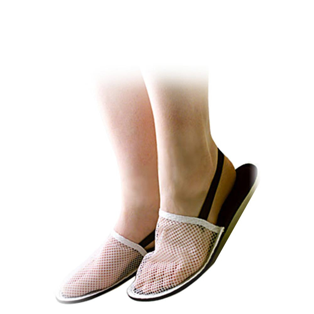 Mesh shower outlet slippers womens