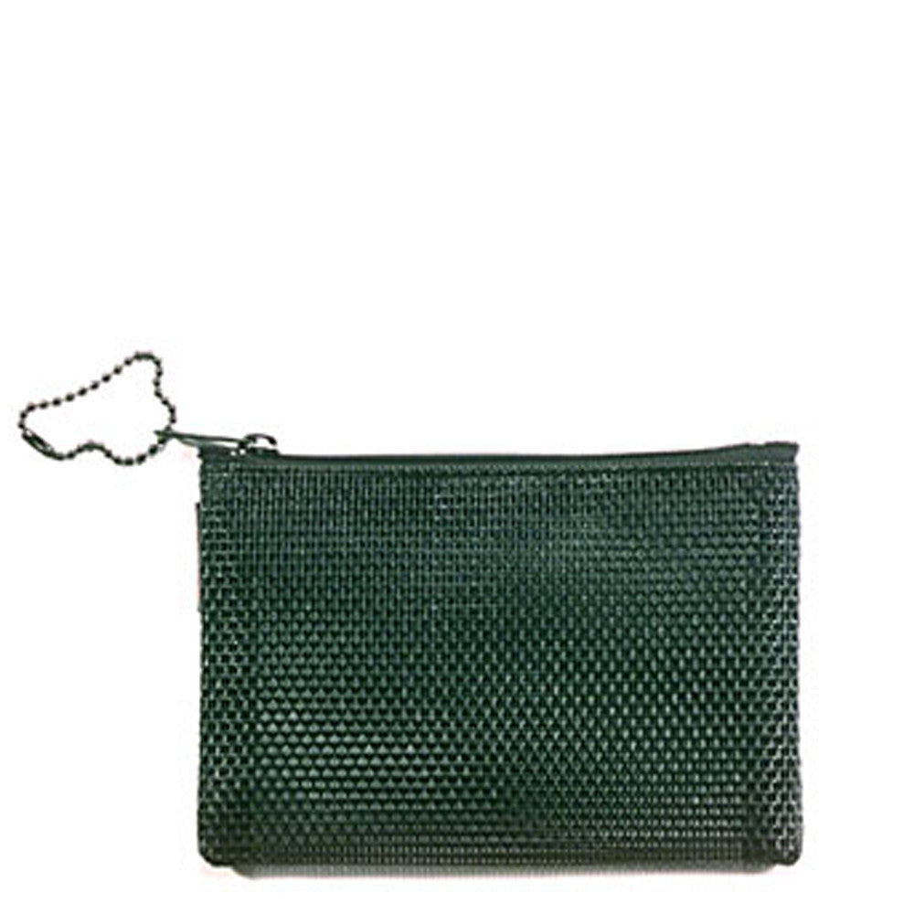 Travel Makeup Flat Case in Mesh Black Desgin Size 4 by 5 Inches for Travel