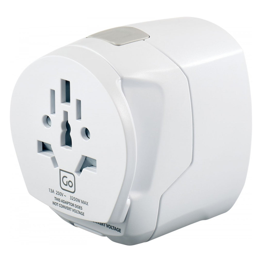 WORLDWIDE GROUNDED TWIN USB ADAPTER PLUG DESIGN GO Female Side