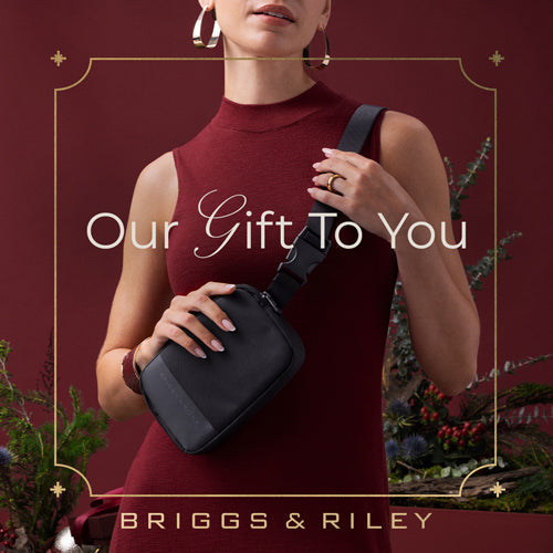 Elevate Your Holiday Travel: Get a FREE Briggs & Riley Sling Bag with Your Premium Luggage Purchase!