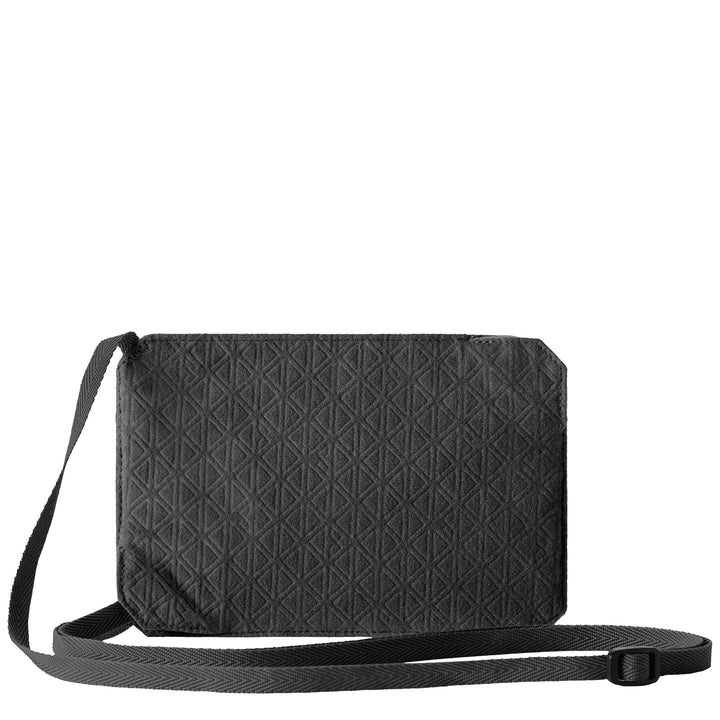 Eagle Creek Undercover RFID Neck Wallet Back of Black color with strap