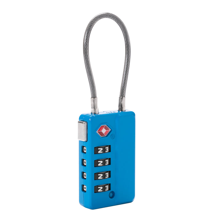 Eagle Creek Cable 4 Dial TSA Lock Brilliant Blue