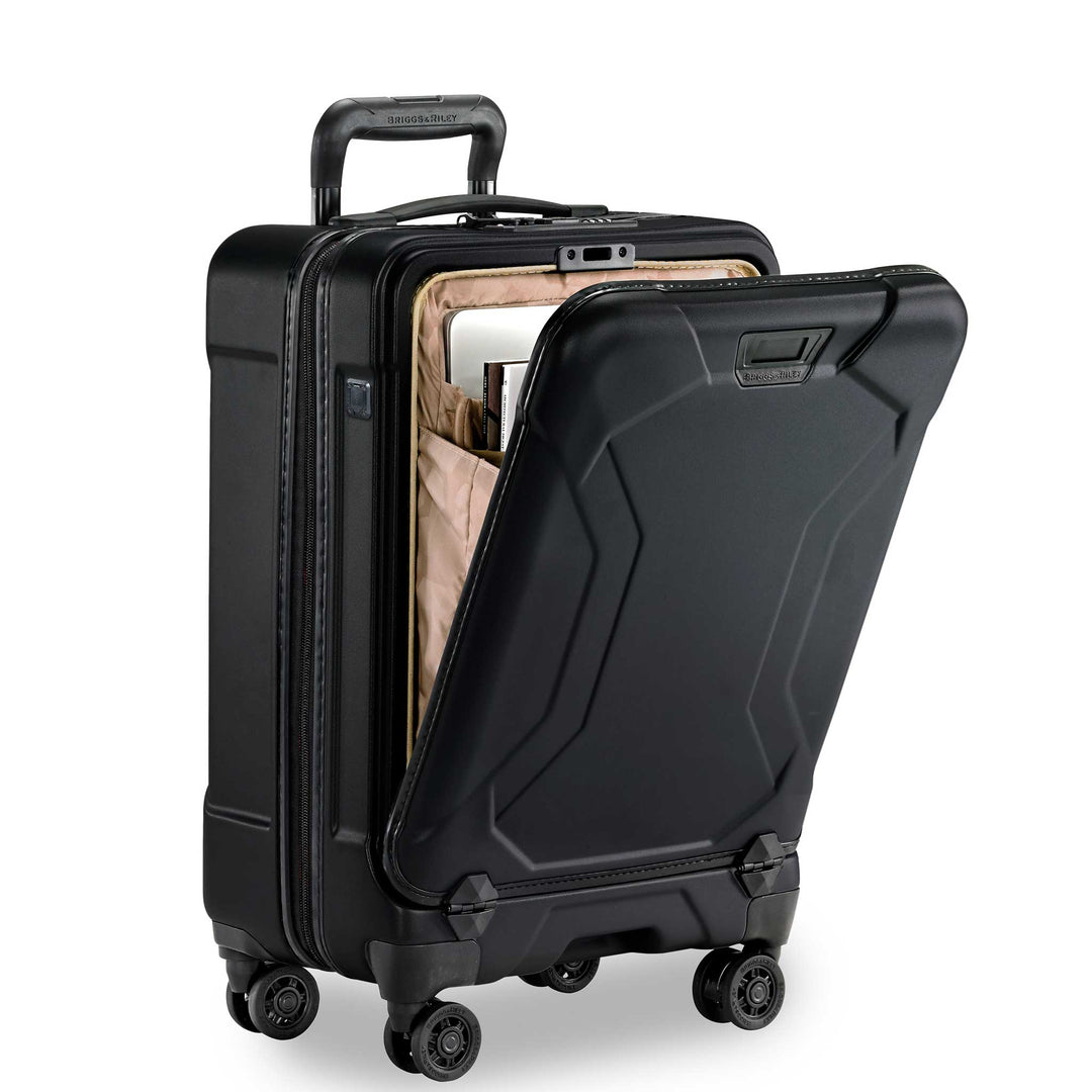 torq carry on black upright open front