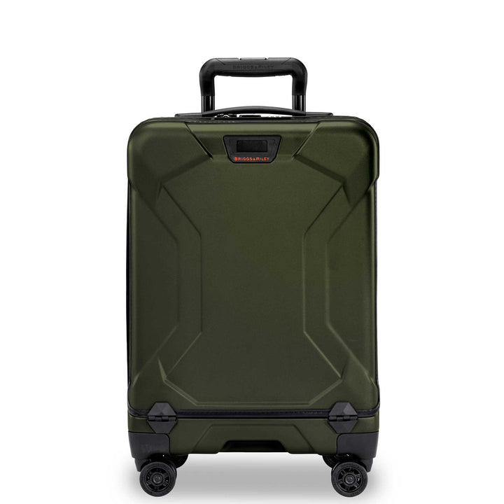 Hunter green hardshell torq carry on suitcase for domestic travel