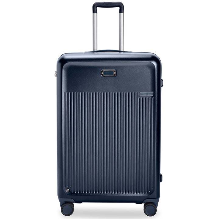 Navy Blue Hardside Briggs & Riley Sympatico Large Expandable Spinner