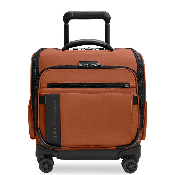 Canyon Burnt Orange Briggs & Riley ZDX Underseat Cabin Spinner