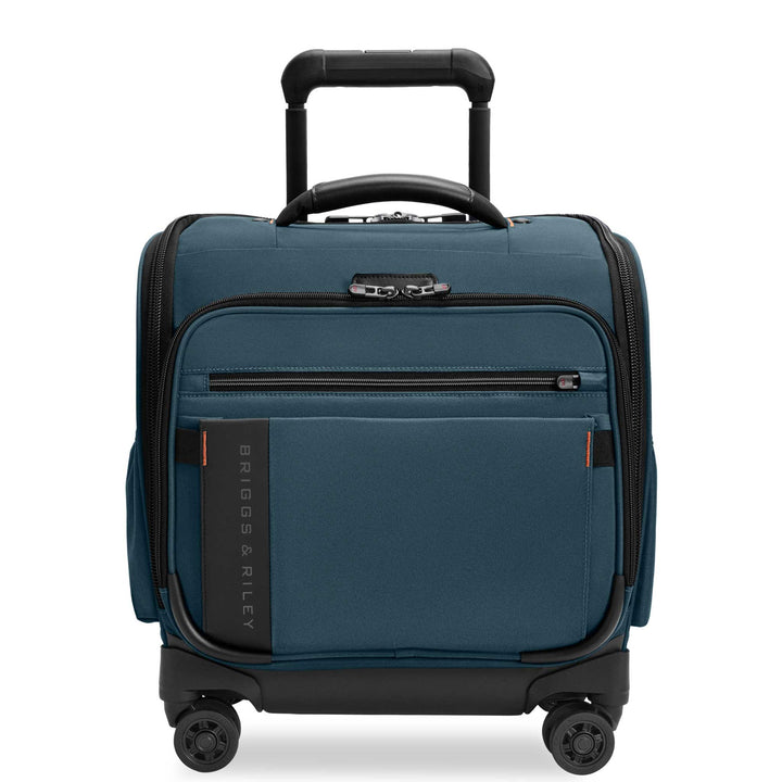 Ocean Blue Teal Briggs & Riley ZDX Underseat Cabin Spinner