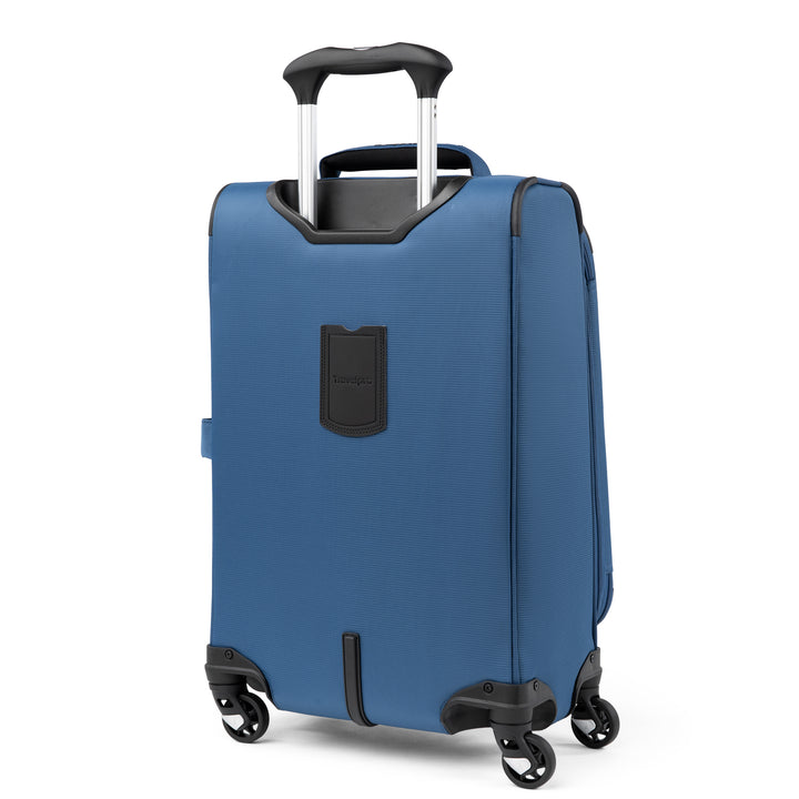 TravelPro Maxlite® 5 Carry On Spinner Blue Backside with id tag