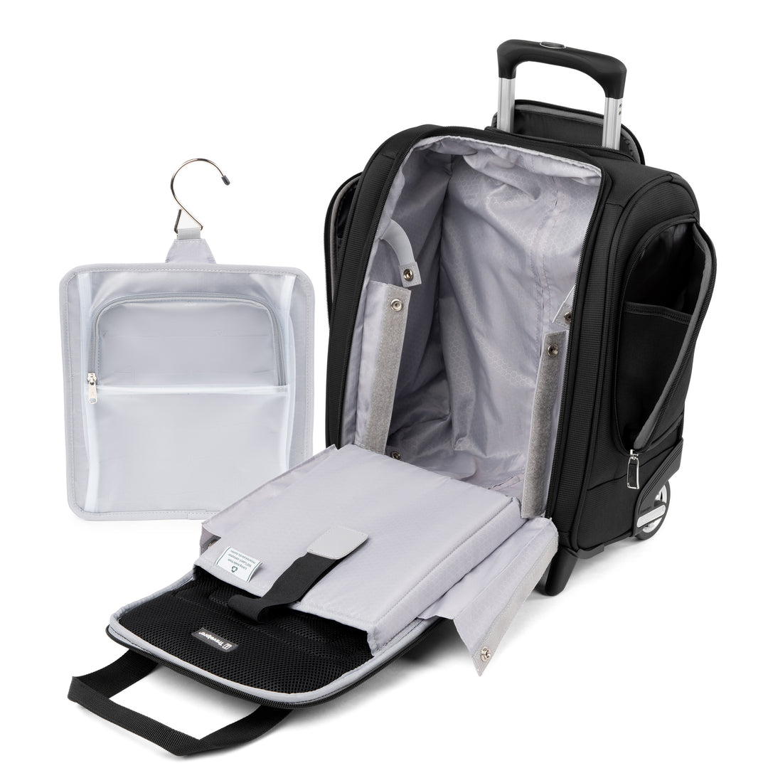 Travelpro Maxlite 5 Carry-On Rolling Underseat Bag Black with interior lining