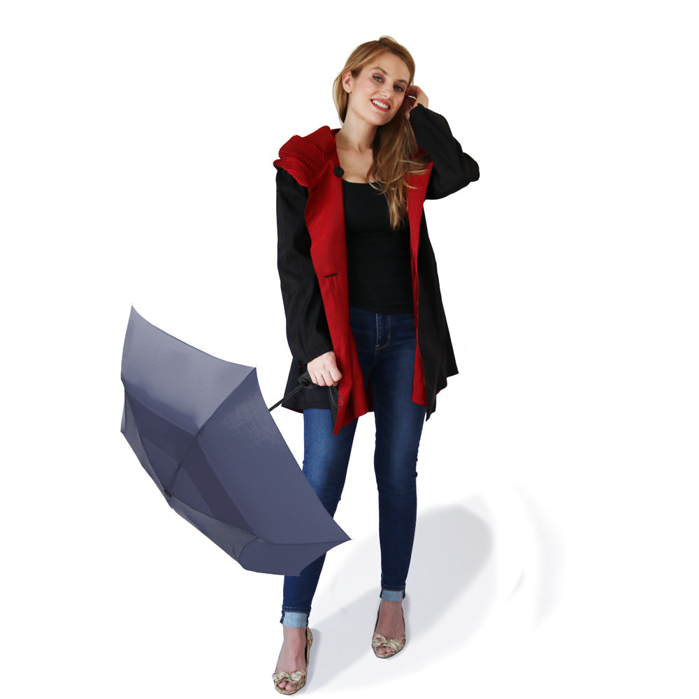 Mycra Pac Reversible Brick Red Coat