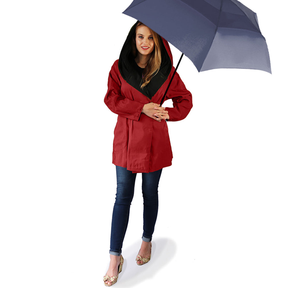 Mycra Pac umbrella brick red Dona coat
